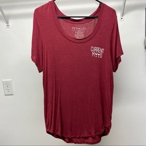 Fifth Sun Medium Current Mood Scoop Neck Tee